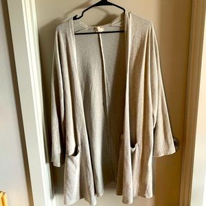 Light Weight Summer Sweater By Donni, One Size, Oatmeal Color